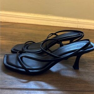 Steve Madden Black Strappy Heels